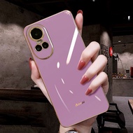 Casing OPPO Reno 10 5G OPPO Reno 10 Pro 5G OPPO Reno 10 Pro Plus Straight Edge Bright Electroplated Soft TPU Phone Case Protecitve Cover