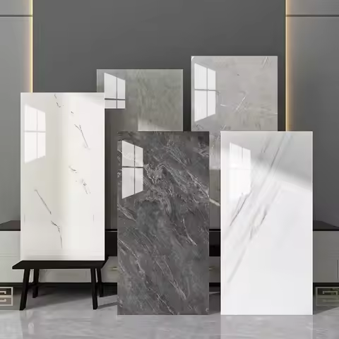 30x60cm Imitation Ceramic Tile Wall Sticker Waterproof Bathroom Marble Sticker Self-adhesive Backgro