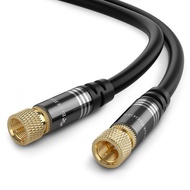 BlueRigger RG6 Digital Coaxial Audio Video Cable (10FT, Male F Type Connector, Triple Shielded) – Co