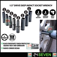 1/2 Inch Drive Deep Impact Socket Wrench 6 Point Air Impact Long Socket Wrench
