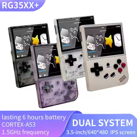 Anbernic RG35XX + H700 Retro Handheld Game Console 3.5'' IPS Screen HDM-I TV Output 2600mAh Linux Po