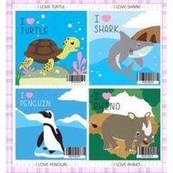 Extinct Animals EducationDIY Paint By Numbers Small Size Number Painting (20x20cm)