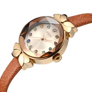 [Aishang watch industry]ขนาดเล็กน่ารักเลดี้ผู้หญิงนาฬิกาญี่ปุ่นควอตซ์น่ารักชั่วโมงแฟชั่นจริงหนังเด็กนาฬิกาสาว39; S ของขวัญวันเกิด Julius