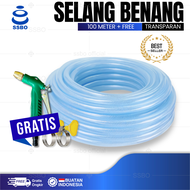 SELANG AIR 1/2 5/8 3/4 1 INCH SELANG TAMAN SERAT BENANG 100 METER 1 ROL CUCI MOTOR MOBIL MURAH COD
