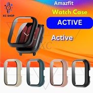 Amazfit Active hard pc case tempered glass amazefit screen protector cover casing watch strap tali j
