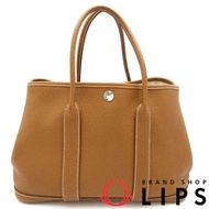 愛馬仕 Garden Party 30 Negonda 女士手提包，金色（二手）