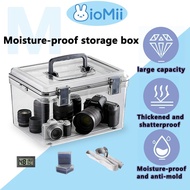 Camera dry box  Moisture proof storage box Camera dry cabinet Desiccant Thermometer shoulder strap