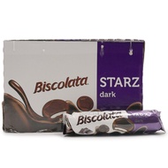 BISCOLATA STARZ dark Bitter Chocolate Coated Biscuit Milk cream 88g {1PC , 3PCS , 6PCS}
