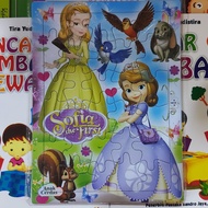 Puzzle Edukasi Barbie / Mainan Edukasi / Mainan Anak Karakter Super Hero Sofia The First / Toys For 