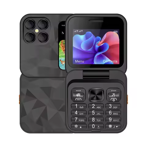 FUFFI-S23 Pro,Folding Mini Phone,2.4 inch,Luminous phone, fun feature phone, 2G network, dual SIM, p