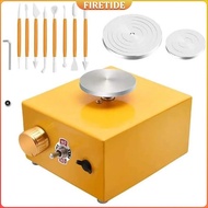 Electric Pottery Wheel Machine with Sculpting Kit, Ceramic Pottery Clay Tools Rotating Rotary Plate 