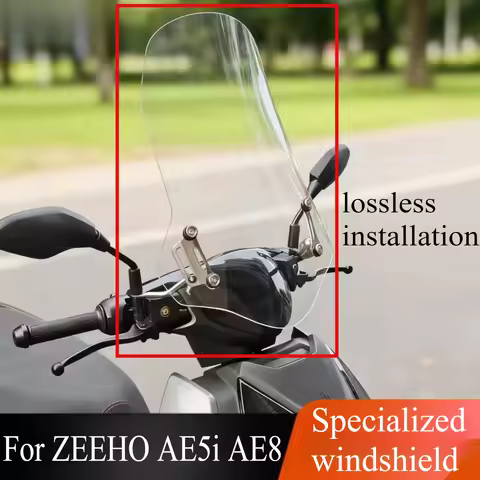 For ZEEHO AE5i AE8 EZ3 AE4i AE6 Motorcycle Modified Windshield Wind Deflector Heightened Windshield 