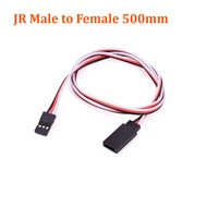 JR Male to Female/male 3-Pin Servo Extension Cable Wire 100mm 200mm 300mm 500mm For RC Futaba JR Mal