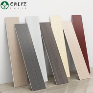 CHLIZ Floor Tile Sticker, Wood Grain Self Adhesive Skirting Line, Home Decor Waterproof Windowsill Living Room Corner Wallpaper