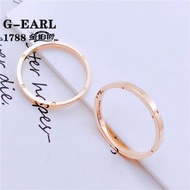 Free Shipping Finger Ring 金伯爵珠宝正品俄罗斯Au585紫金14K彩金玫瑰金时尚精致简约戒指 Cincin
