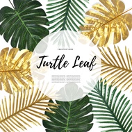 Simulation Leaf Balloon Chain Decoration Accessories Turtle Leaf Sunflower Leaf Green Plant Nordic S