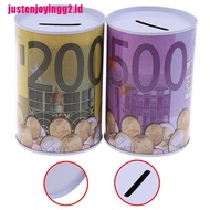 1pc Celengan Bentuk Silinder Untuk Uang Koin Euro