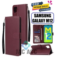 HP FLIP CASE PREMIUM SAMSUNG GALAXY M12 LEATHER FLIP CASE PREMIUM SAMSUNG M12hp Casing