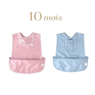 Japan Hoppetta x 10mois Retractable Dining Bib (Sleeveless) Two Options