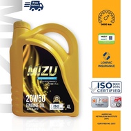 Mizu Mineral Engine Oil - 20W 50 (4L) [Free Sticker]