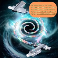 KYBD Phone cable 100W LED Luminous USB Cable 4 in 1 Fast Charging Data Cable for Reno 15 15F 15Pro 1