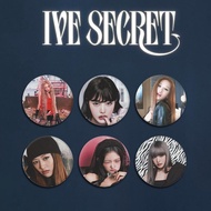 58mm IVE SECRET Pin Set – Stylish Portraits, Edgy Fashion & Bold Vibes | Featuring IVE Members in Dr