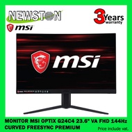 MONITOR (จอมอนิเตอร์) MSI OPTIX G24C4 - 23.6" VA FHD 144Hz CURVED FREESYNC PREMIUM