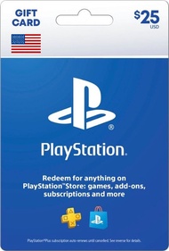 บัตร PlayStation Network PSN Gift Card $25 (for US Account)