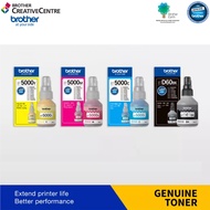 ORIGINAL BROTHER BTD60BK + BT5000 ORIGINAL (BKCMY) Refill Ink T310 T510W DCP-T710W MFC-T910dw MFC-T4