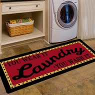 Laundry Room Rug Farmhouse Non Slip Runner Rug for Hallway Durable Area Carpet Rug Runner for Laundr