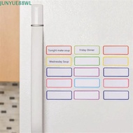 JUNYUE88WL 27pcs Erasable Tag Board, Durable Nine Colors Magnetic Label Whiteboard, Magnetic Sticker