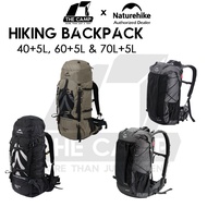 Naturehike Hiking Backpack Bag 40L+5L 60L+5L 70L+5L Climbing Waterproof with Rain Cover NH70B070-B N