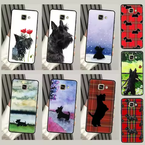 Cute Scottish Terrier Dog Case For Samsung Galaxy A3 A5 2016 J3 J5 J7 2017 J2 J6 J4 Plus J8 A6 A7 A8
