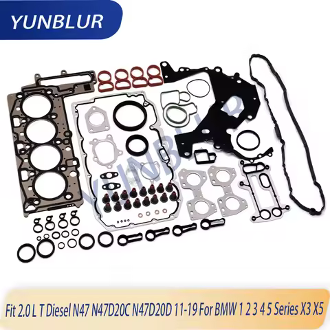 Engine Parts Cylinder Head Full Gasket Set Fit 2.0 L T Diesel N47 N47D20C N47D20D 11-19 For BMW 1 2 