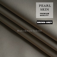 TERBARU, Oren Bata Pearl Skin Dull Satin Kain Pasang Plain Premium Eksklusif Bidang 45"