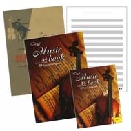 Uni Paper A5 / A4 Music Book | Buku Muzik 40/ 80 pages (S-7788)