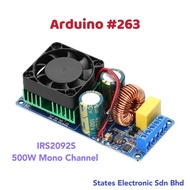 ARDUINO#263 IRS2092S Digital Power Amplifier Board 500W Mono Channel Class D (IRS2092AMP-500W)