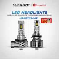 Novsight N73T & N60 Series H11 LED Bulb (H8, H9, H16) Free 2pcs T10 LED