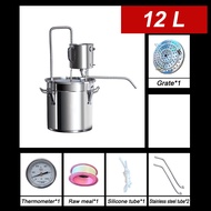 12/20/33/50L Home DIY Distiller Moonshine Alcohol Stainless Copper Boiler Alcohol Whisky Water Wine