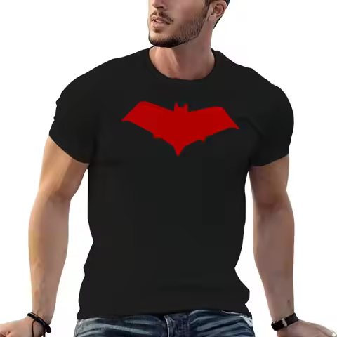 red hood logo T-Shirt cotton t shirts man 100% t shirt personalised T-Shirt