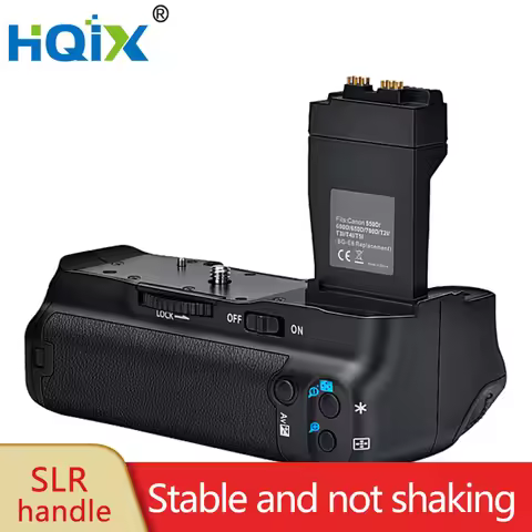 HQIX for Canon EOS 550D EOS 600D EOS 650D EOS 700D EOS T5i BG-E8 Camera Handle Battery Grip