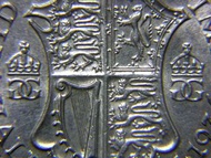 1936年英國(United Kingdom)皇家國徽半克郎(Half Crown Silver)銀幣(英皇佐治五世King George V像,最後一款)