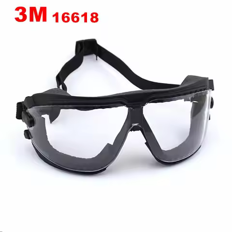 3M 16618 Anti-Fog Anti-Scratch Coating Lens and Anti-Chemical Splash Glasses Economy Safety Goggles