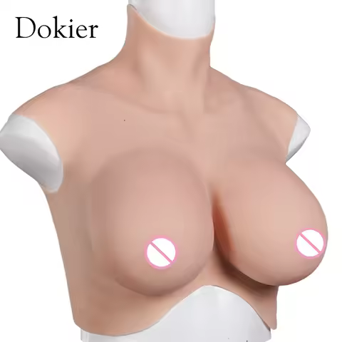 Dokier No-oil Blood shoot Silicone Breast Forms BreastPlates Fake Boobs For Crossdressing Transgende