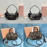 Miu Miu Version Distressed Motorcycle Bag Messenger Bag Handbag Female Bag Bag 9SVG