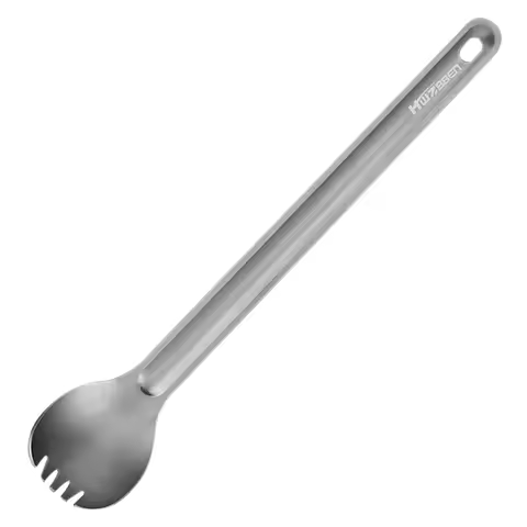 Titanium Long Handle Spoon Titanium Spork Cutlery Camping Spoon Outdoor Spork for Outdoor Camping Ba
