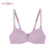 Wienna Clearance Sale DB26303 ชุดชั้นใน เสื้อใน เวียนนา Be Light เสื้อชั้นใน ไร้ตะขอ สวมหัว (push up) ไร้โครง ไซซ์ MLE (BCD 32-36) สีโอรส  ม่วง (Rose Lily)