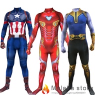 The Avengers Superhero Iron man Captain America Hulk Thanos Costume Suit Adults Children Kids Cosplay Clothing Jumpsuits
