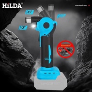 สว่านโรตารี่ไร้สาย HILDA มอเตอร์ทองแดง ปรับหัวได้ 0/45/90 องศา พร้อมไฟ LED ในตัว