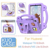 For Huawei Matepad T8 Mediapad M6 8.4 M5 lite 8.0 Kids EVA Shockproof Cartoon Tablet Case With PC Br